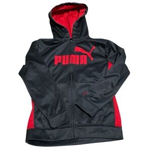 Puma Black and Red Zip-Up Jacket size M